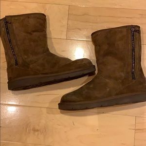 Perfect condition UGG boots w/side zipper